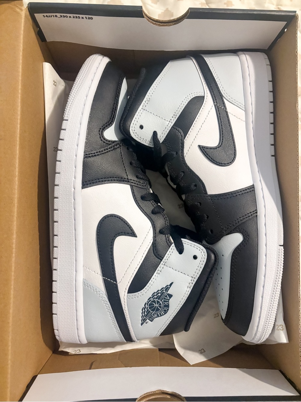 Jordan 1 Low Sneakers - Black & White